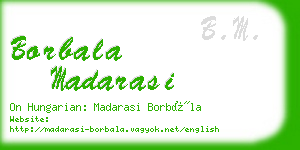 borbala madarasi business card